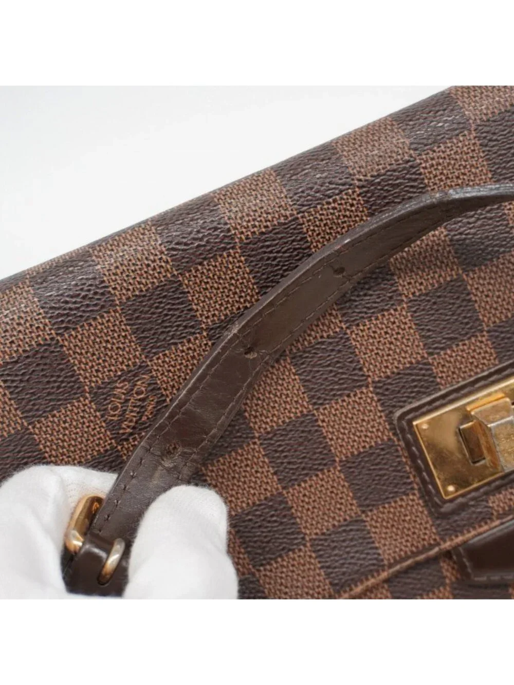 Louis Vuitton Shoulder Bag Damier Bergamo MM Ebene